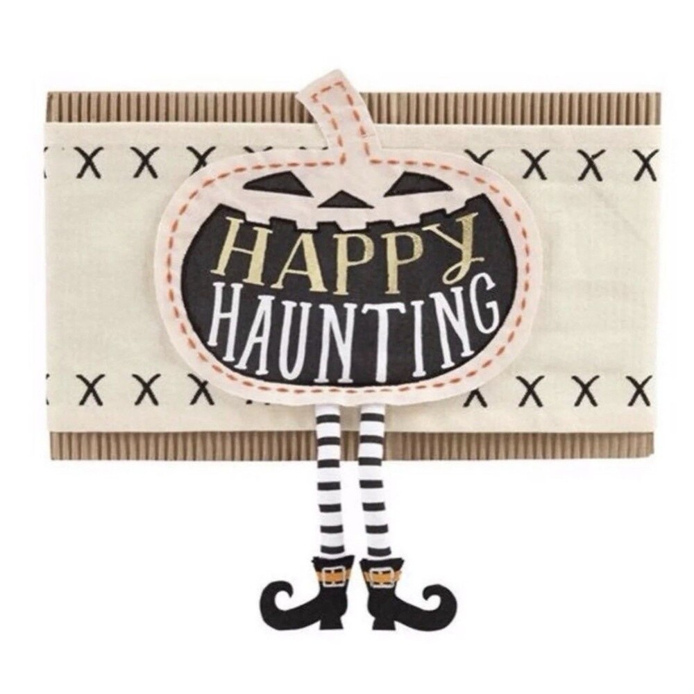 Mud Pie “Happy Haunting" Pillow Wrap NWT